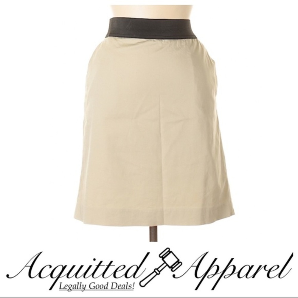 Willi Smith Classic Workwear Beige Skirt